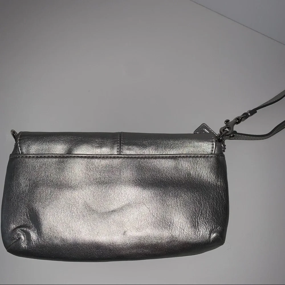 Coach Silver Wristlet